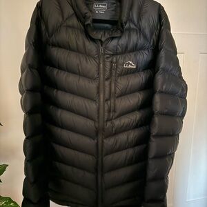 L.L. Bean Men's Black Quilted Packable Puffer Jacket